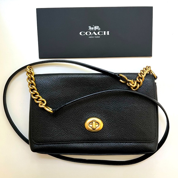 Coach Bags Coach Crosstown Crossbody Pebbled Black Leather Great Condition Poshmark